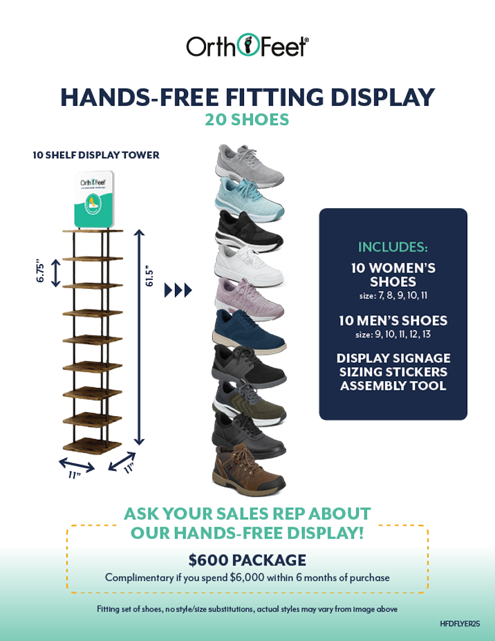 hands free fitting display