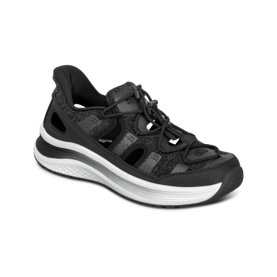Venus - Hands Free Womens Athletic Sandals - Black